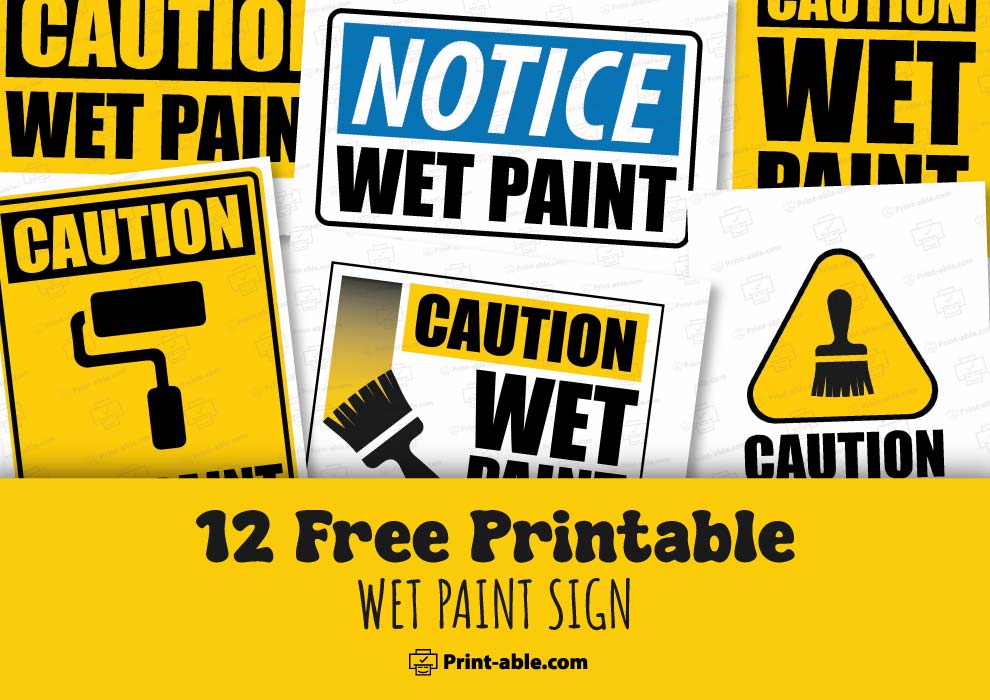 Wet Paint Sign