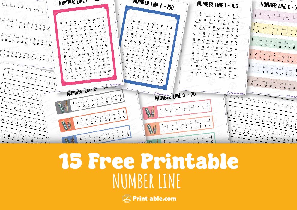 number line printable