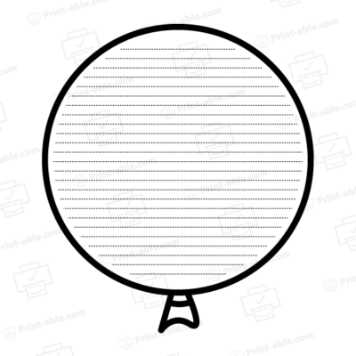 Ballon Printable Template