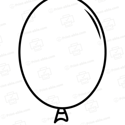Ballon Printable Template
