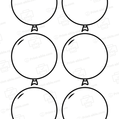 Ballon Printable Template
