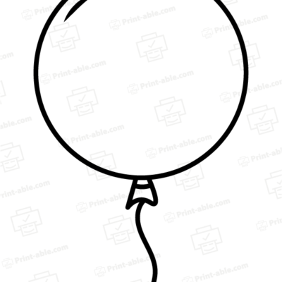 Ballon Printable Template