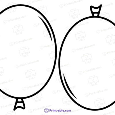 Ballon Printable Template