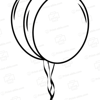 Ballon Printable Template