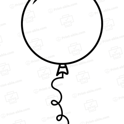 Ballon Printable Template