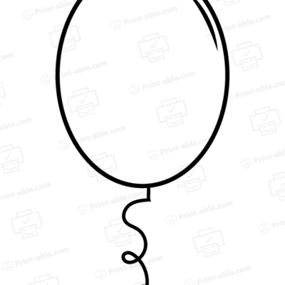 Ballon Printable Template