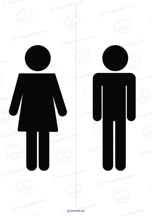 Bathroom Sign Printable Free Download