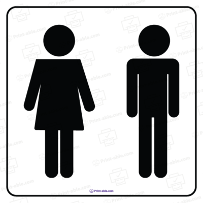 Bathroom Sign Printable Free Download