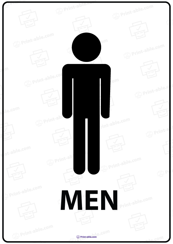 Bathroom Sign Printable Free Download