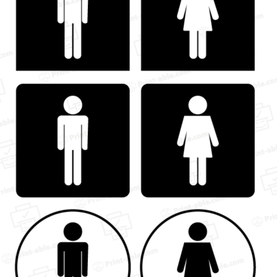 Bathroom Sign Printable Free Download