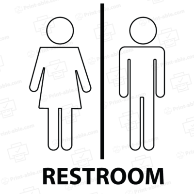 Bathroom Sign Printable Free Download