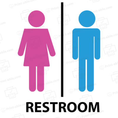 Bathroom Sign Printable Free Download
