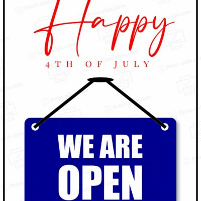 Closed 4th of July Sign