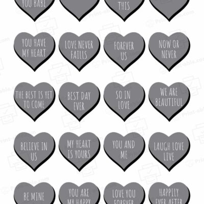 Conversation Hearts Printable Free Download