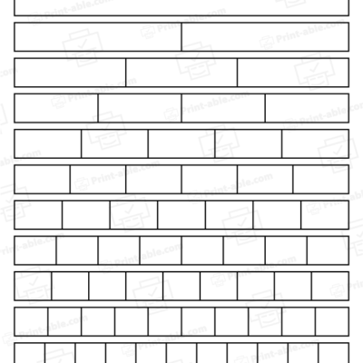 Fraction Strips Printable Worksheets