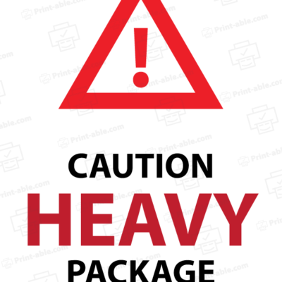 Heavy Label Printable Free Download