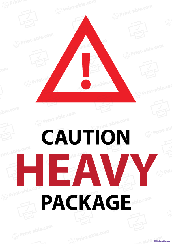 Heavy Label Printable Free Download