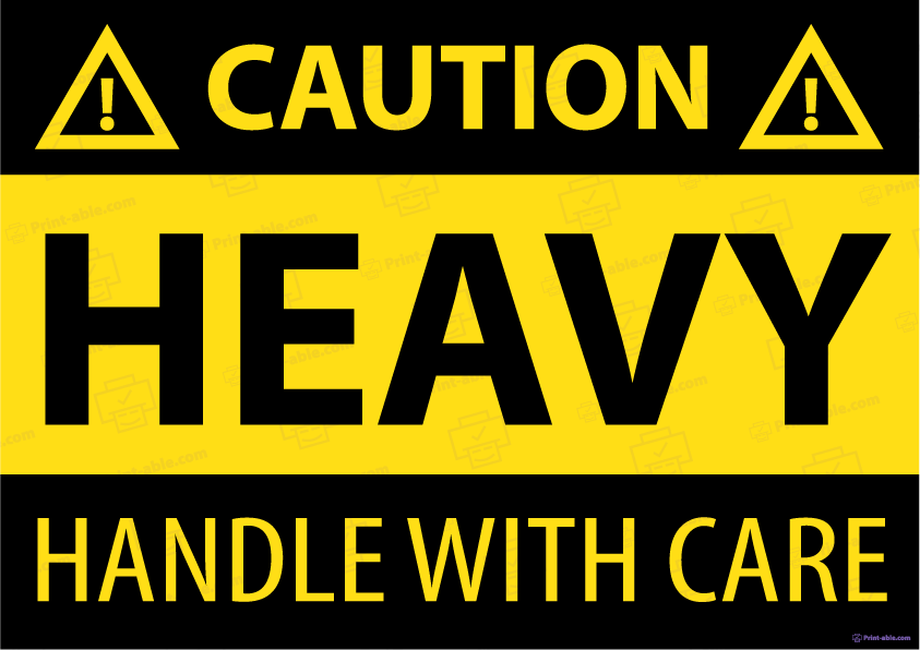 Heavy Label Printable Free Download