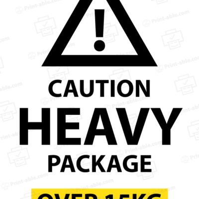 Heavy Label Printable Free Download