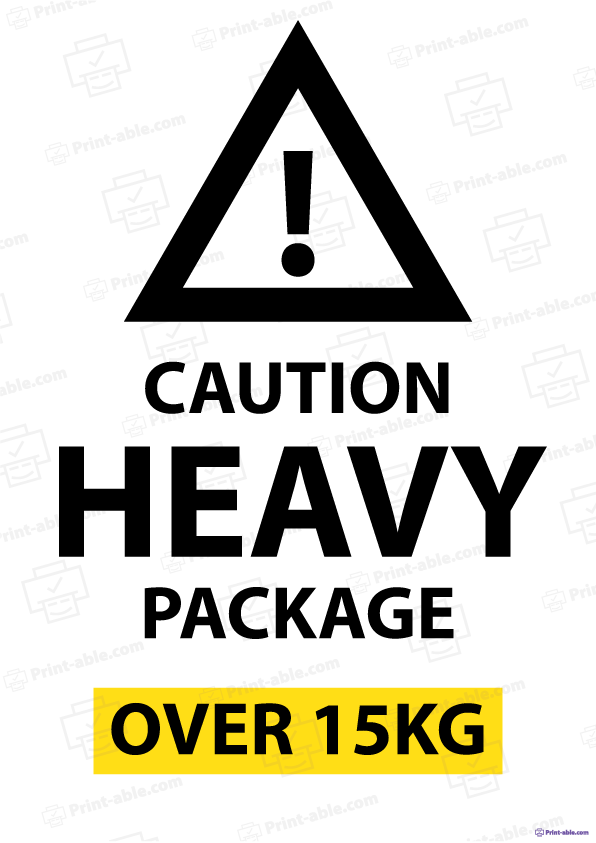 Heavy Label Printable Free Download