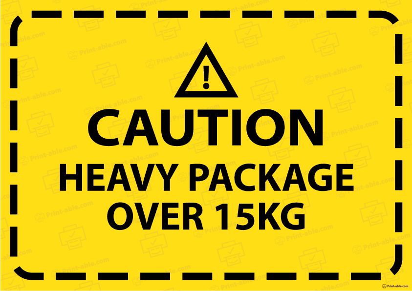 Heavy Label Printable Free Download