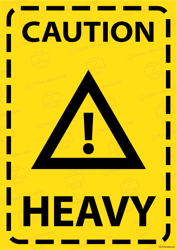 Heavy Label Printable Free Download