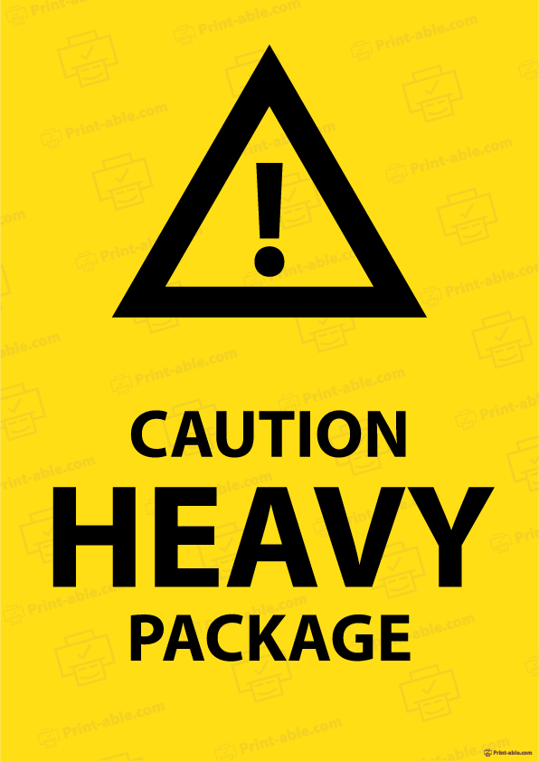 Heavy Label Printable Free Download