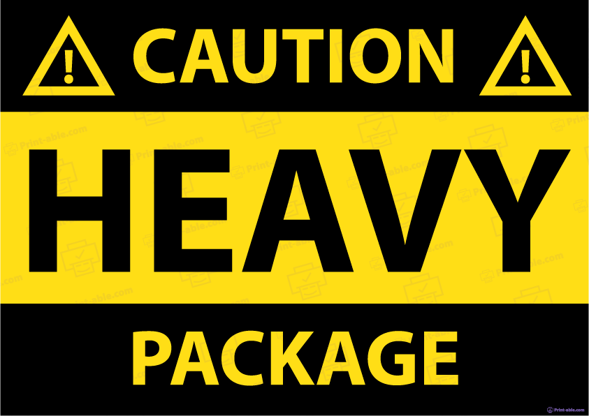Heavy Label Printable Free Download