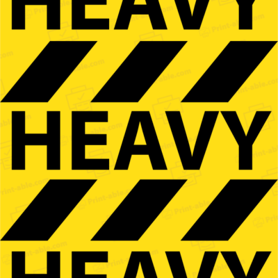 Heavy Label Printable Free Download