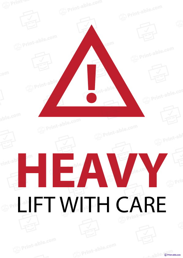 Heavy Label Printable Free Download