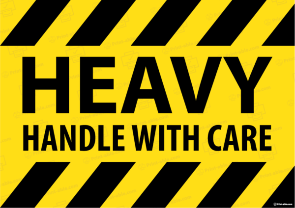 Heavy Label Printable Free Download