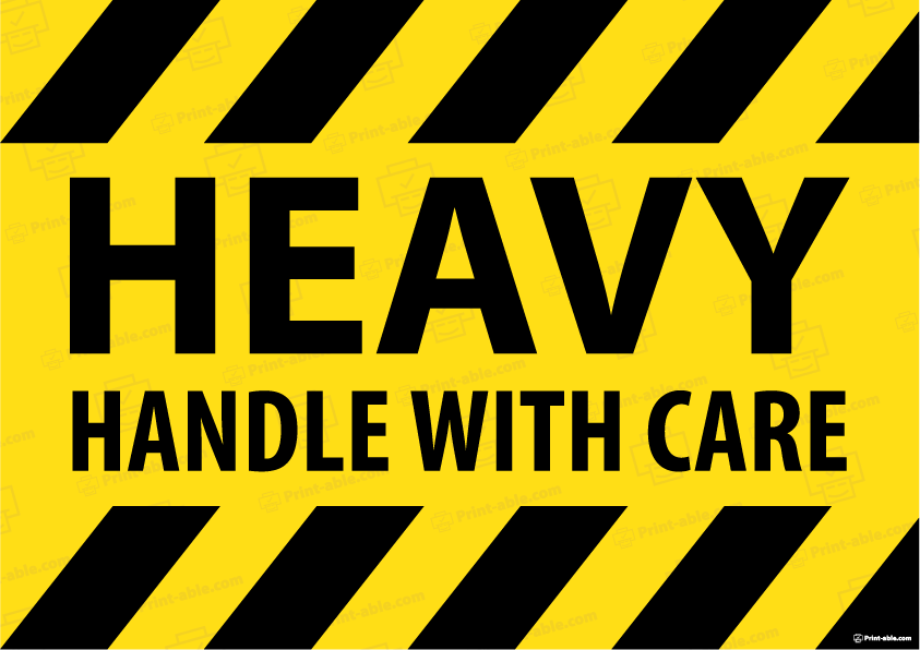 Heavy Label Printable Free Download