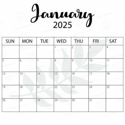 January 2025 Calendar
