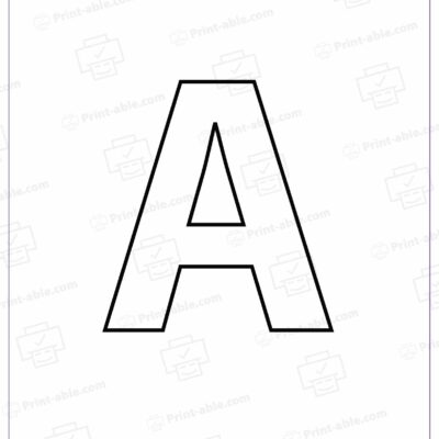 Letter A Preschool Printable Worksheets