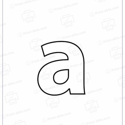 Letter A Preschool Printable Worksheets