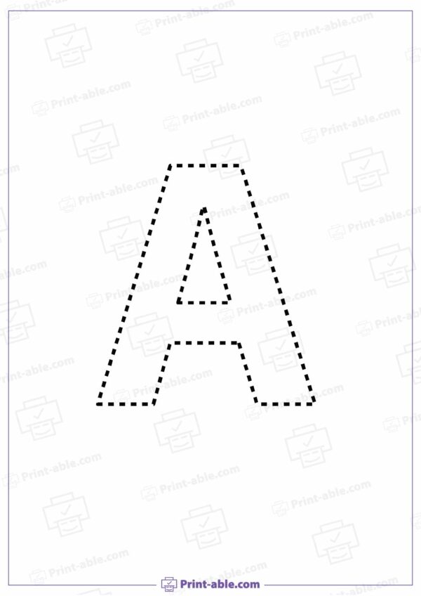 Letter A Preschool Printable Worksheets
