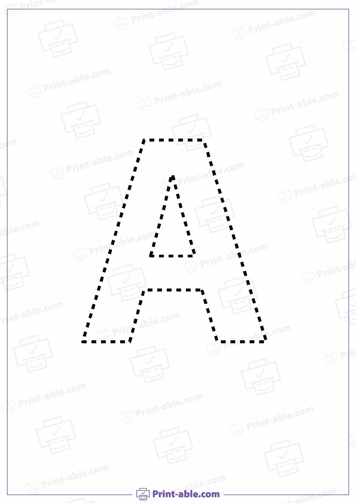 Letter A Preschool Printable Worksheets