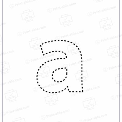 Letter A Preschool Printable Worksheets