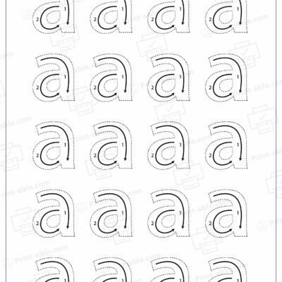 Letter A Preschool Printable Worksheets