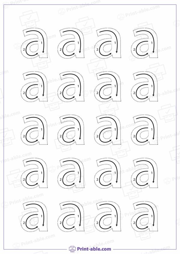 Letter A Preschool Printable Worksheets
