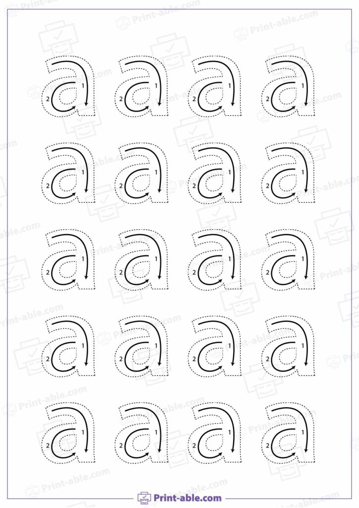 Letter A Preschool Printable Worksheets