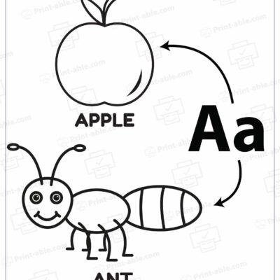 Letter A Preschool Printable Worksheets