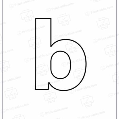 Letter B Printable Worksheet