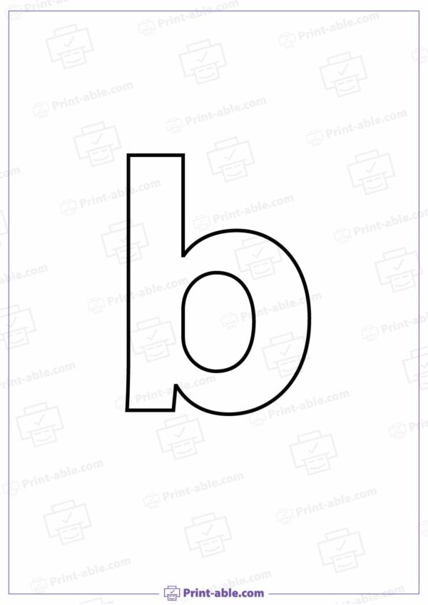 Letter B Printable Worksheet