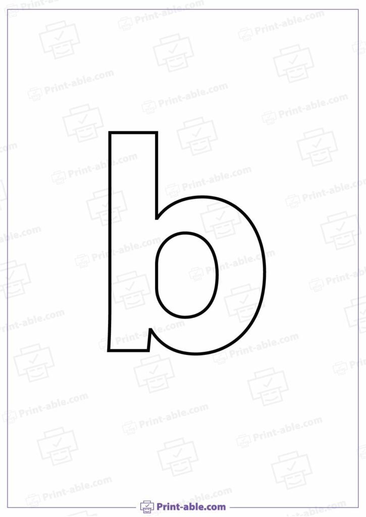 Letter B Printable Worksheet