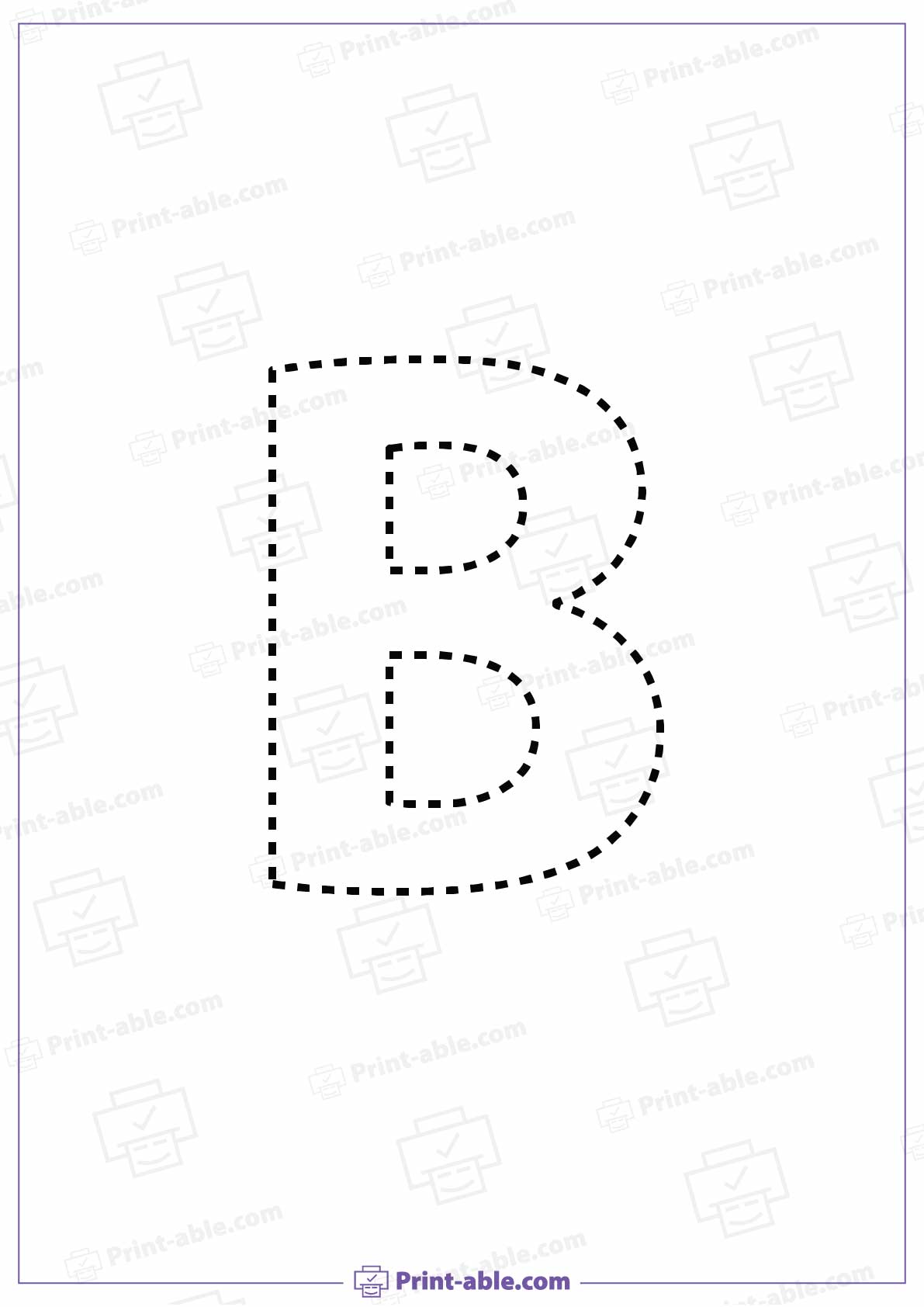 Letter B Printable Worksheet