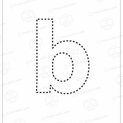 Letter B Printable Worksheet