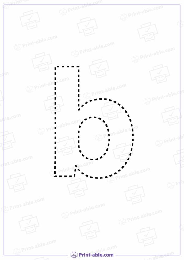 Letter B Printable Worksheet