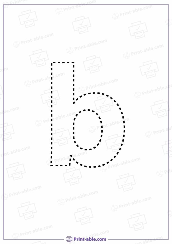 Letter B Printable Worksheet