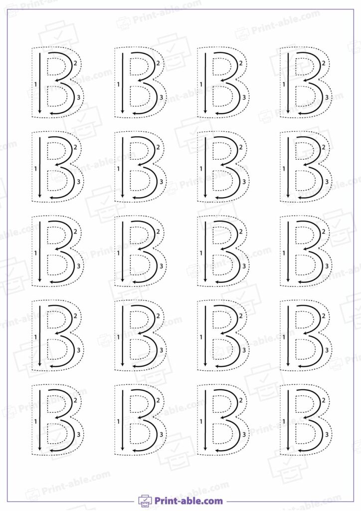 Letter B Printable Worksheet